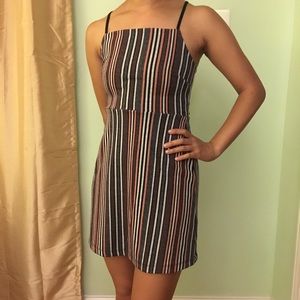 Urban Outfitters Striped Straight Neck Dress